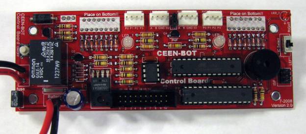 front of control board