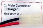 male connector charger